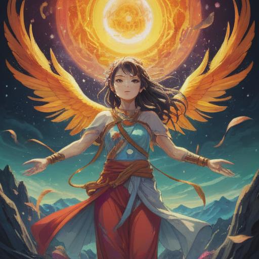 A mystical illustration representing the spiritual meaning of spitting, ethereal atmosphere, symbolic elements of purification and release, a figure surrounded by glowing orbs, contrasting light and shadow, nature intertwined with spirituality, rich textures, 4k