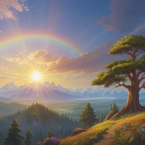 太陽と虹の輪のスピリチュアルな意味を解説