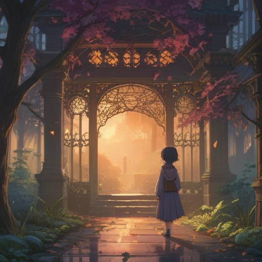 A serene and contemplative scene, a peaceful figure surrounded by soft, ethereal light, symbolic representation of dignity in death, gentle expressions, nature intertwined with spiritual elements, an aura of tranquility and acceptance, warm tones, reflective atmosphere, 4k