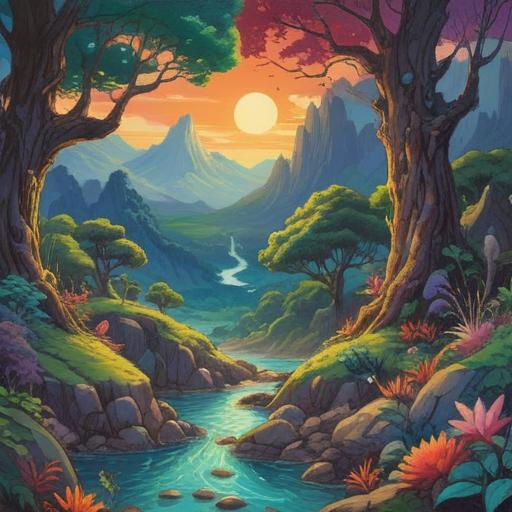 A mystical interpretation of rough feet, spiritual symbolism, connection to the earth, grounding energy, depicting ancient healing practices, serene landscape, glowing aura around the feet, ethereal beings observing, harmonious balance, vibrant colors, 4k resolution