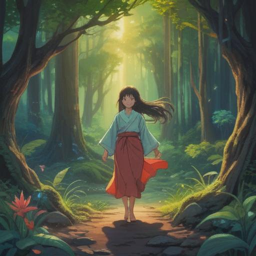 A spiritual illustration depicting signs of being held back, ethereal light, symbolic imagery of obstacles, soft glow around the figure, serene yet alert expression, nature elements like trees and pathways, mystical aura, clear visual representation of caution and awareness, 4k