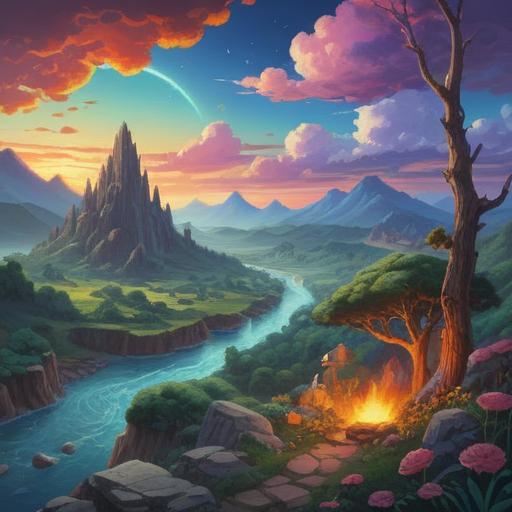 A spiritual representation of itchy feet, symbols of energy flow, chakra alignment, serene landscape with ethereal light, harmony with nature, inner peace, meditative figure, vivid colors, tranquil atmosphere, 4k