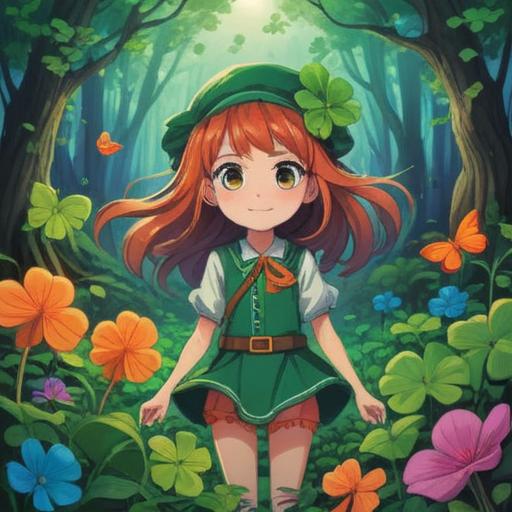 A lucky charm representing hope during a time of repeated foot injuries, featuring a whimsical design of a four-leaf clover and a small, intricately crafted foot charm, bright colors, a gentle glow around the charm, surrounded by elements symbolizing healing and positivity, warm and uplifting atmosphere, 4k