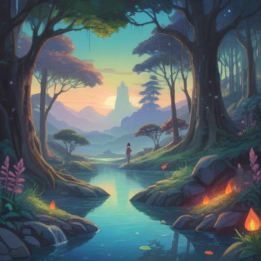 A serene landscape depicting cold feet in a mystical setting, soft ethereal light, symbolic spiritual elements, gentle flowing energy, feet surrounded by a shimmering aura, reflecting inner peace, nature's tranquility, harmonious colors, soothing atmosphere, 4k