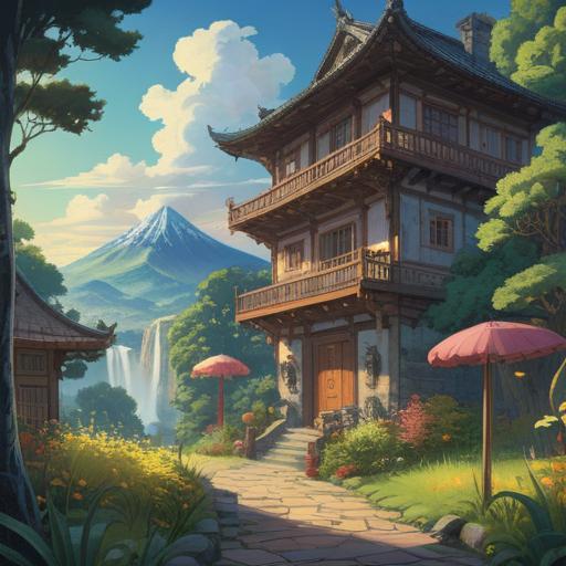 An illustration representing the spiritual meaning of expansion and growth, symbols of transformation and renewal, serene landscapes intertwining nature and architecture, ethereal light, harmonious balance between structures and surroundings, depth showcasing layers of meaning, calm and reflective atmosphere, 4k