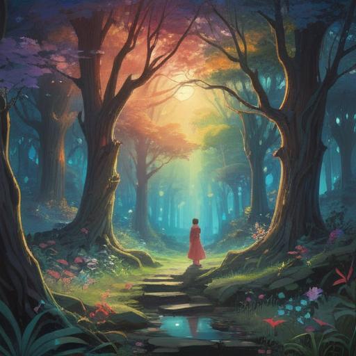 A serene scene depicting a peaceful afterlife, gentle light filtering through trees, ethereal figures representing spirits, soft shimmering aura, a symbolic white dove flying, calm blue skies above, a sense of tranquility and hope, uplifting atmosphere, 4k