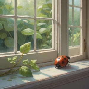 窓にてんとう虫が訪れる時のスピリチュアルな意味の解説