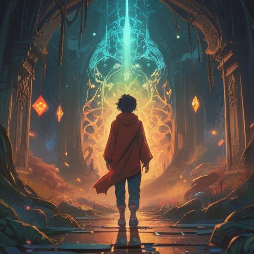 A spiritual illustration depicting a person receiving a message from a distant figure, ethereal light surrounding the scene, a sense of connection across distance, soft and warm colors, peaceful atmosphere, dreamlike quality, symbolism of reconnection, intricate details in the background, serene expressions, 4k