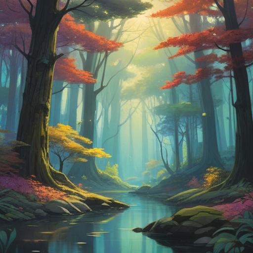 A serene and introspective scene depicting the spiritual signs that appear when letting go of everything, ethereal light filtering through a calm forest, a gentle breeze stirring the leaves, subtle glowing orbs symbolizing guidance, a figure in meditation surrounded by nature, intricate details of flora, a sense of peace and clarity, harmonious colors, 4k