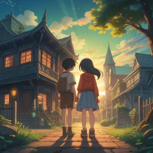 A serene meeting with former colleagues, positive energy radiating, warm smiles and handshakes, an aura of connection and nostalgia, vibrant lights symbolizing spiritual signs, harmonious surroundings, uplifting atmosphere, 4k