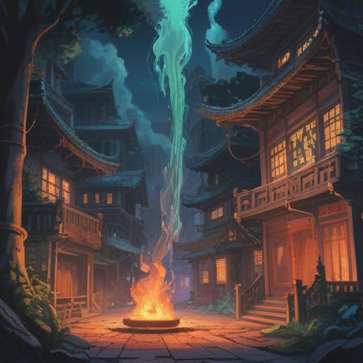 A serene scene of incense burning gently, wisps of smoke rising gracefully, symbolizing purity and spiritual cleansing, a tranquil environment with soft lighting, meditative atmosphere, delicate details of incense holder, peaceful expression on a person's face, surrounded by nature, 4k