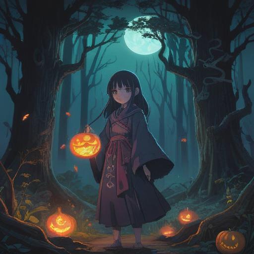 A hauntingly beautiful illustration, dark and mystical atmosphere, ancestral spirits looming in the background, ominous signs and symbols, a figure gazing into the distance with caution, swirling shadows and ethereal glow, tension and foreboding, intricate details capturing ancient lore, 4k