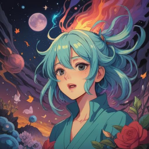 A thoughtful illustration capturing the essence of spiritual signs conveyed through a tongue click, serene expressions, mystical symbols in the background, ethereal light emanating from the character, reflective ambience, soft details, contemplative atmosphere, 4k