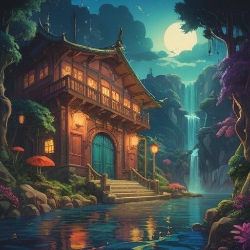 A mystical representation of absolute pitch, harmonious sound waves cascading through vibrant colors, symbols of spirituality intertwined with musical notes, an ethereal atmosphere surrounding a serene figure, spiritual signs radiating positivity, abstract elements suggesting deep understanding of music, enchanting and uplifting, 4k