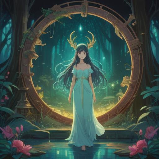 A mystical representation of round numbers as spiritual good signs, ethereal symbols glowing softly, serene and calming atmosphere, divine connections illustrated, harmonious balance in nature, subtle hints of numerology, vibrant celestial environment, enchanting light effects, 4k