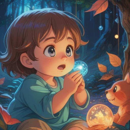 A serene and heartwarming scene depicting a baby gazing at a glowing light, ethereal aura surrounding them, symbols of joy and purity, gentle pastel colors, nurturing hands reaching out, nature elements like soft clouds and blooming flowers in the background, harmonious and uplifting atmosphere, spiritual good sign representation, 4k