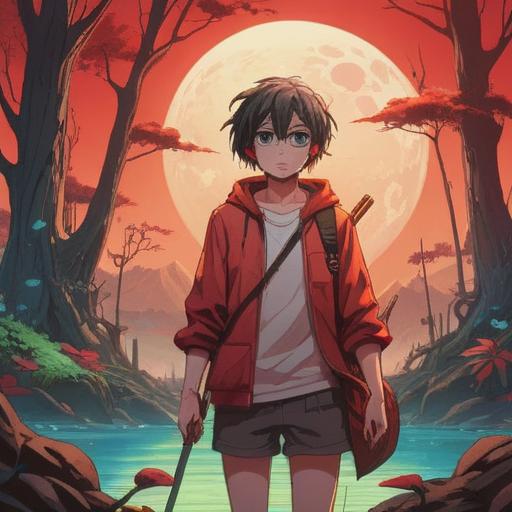 A powerful symbolic illustration representing personal growth from a red bruise, featuring a human figure reflecting on their experiences, surrounded by a vibrant environment that symbolizes resilience and healing, soft light illuminating the scene, dynamic contrasts between shadows and highlights, metaphorical elements like flourishing plants, 4k