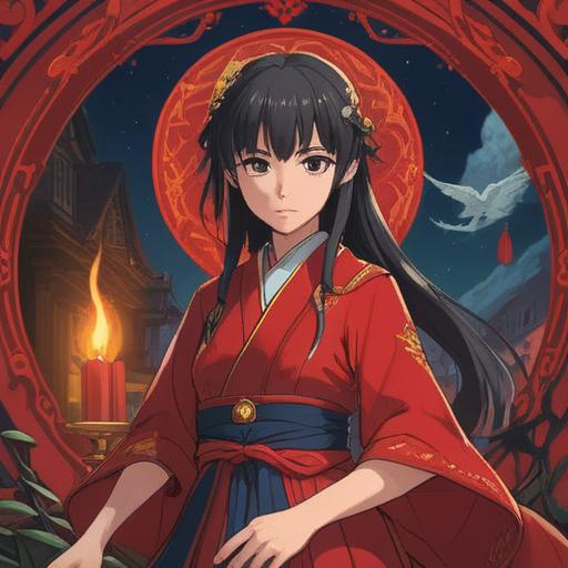 A spiritual guide for choosing red clothing, vibrant red garments displayed, symbolic imagery surrounding the outfits, glowing energies, intuitive signs, harmony with colors, ethereal lighting, connection with inner self, mindful decision-making, 4k