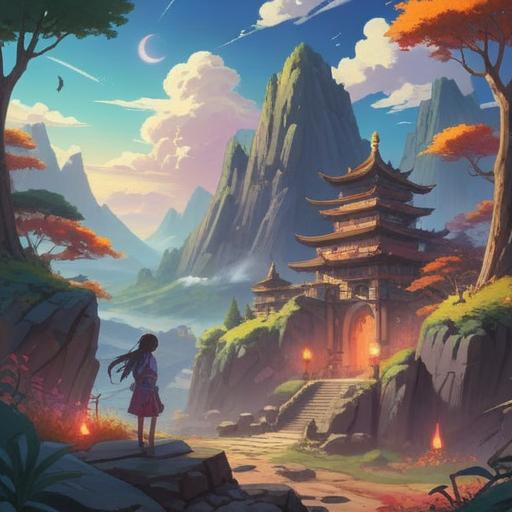 A mystical landscape featuring powerful stones, vibrant energy radiating from each stone, serene atmosphere, ethereal light illuminating the scene, ancient symbols carved into the stones, harmonious connection with nature, spiritual beings present, engaging in meditation, tranquil energy flow, 4k