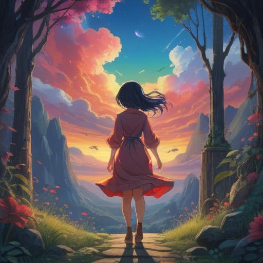 A mystical encounter with a long-lost love, symbolic spiritual signs in the atmosphere, ethereal light surrounding the scene, feelings of nostalgia and connection, elements representing fate and intuition, subtle hints of past memories, an aura of transformation and revelation, 4k