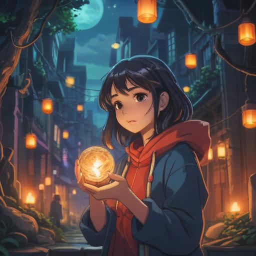 A magical scene of a person holding a small, shining token after unexpectedly meeting an old love, surrounded by soft, glowing lights, symbols of luck like four-leaf clovers and horseshoes, an aura of nostalgia and happiness, gentle colors, dreamy atmosphere, heartfelt expression, enchanting background, 4k