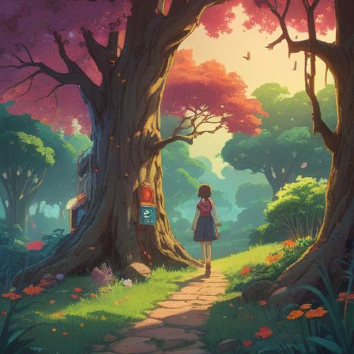 A heartfelt reunion scene with old friends, exchanging joyful smiles, a symbolic lucky charm in hand, warm sunlight filtering through lush trees, nostalgic atmosphere, emotional expressions, detailed environment, soft focus on the lucky item, vibrant colors, capturing the essence of friendship and good fortune, 4k