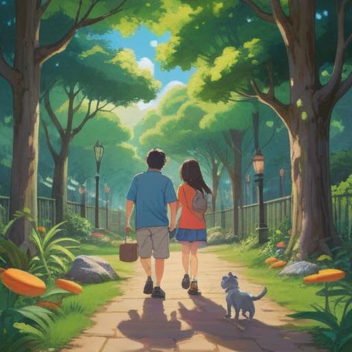 A heartwarming scene of friends reuniting after many years, an array of lucky items surrounding them, joyful expressions, a sunlit park setting, vivid colors, capturing the essence of nostalgia, detailed facial expressions, warm and inviting atmosphere, 4k