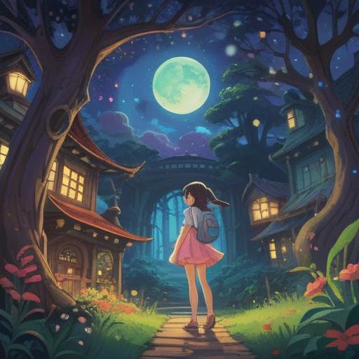 A whimsical illustration depicting a lucky charm associated with dreams of old friends, vibrant colors, enchanting dreamy atmosphere, nostalgic symbols like a crescent moon, intertwined friendship bracelets, soft glowing light, elements of childhood memories, serene background with soft clouds, 4k