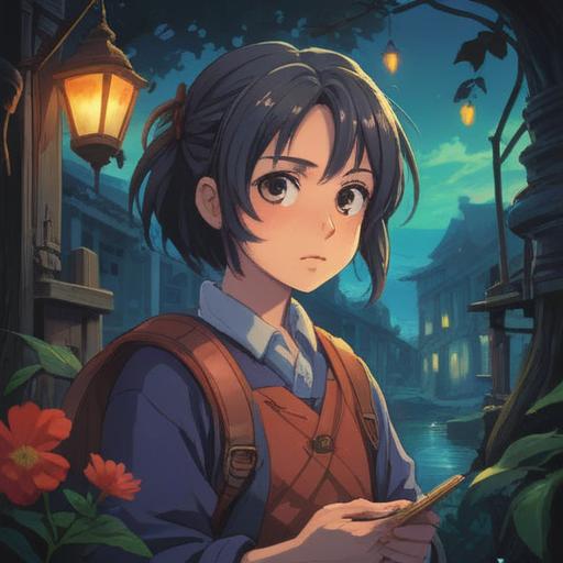 A serene scene depicting a chance encounter with an old acquaintance, vibrant nostalgia, ethereal light illuminating their faces, surrounded by a lush, tranquil park, soft whispers of the past, symbolic elements representing spiritual connection, warm smiles, gentle breeze, harmonious atmosphere, 4k