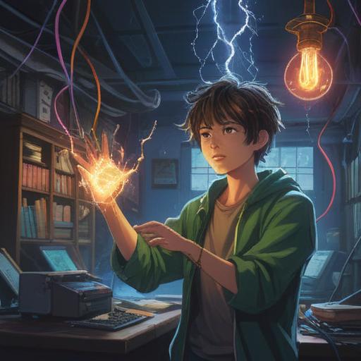 A serene illustration depicting a person surrounded by a gentle aura, with sparks of static electricity subtly emanating from their fingertips, ethereal light illuminating the scene, connecting with the universe, showcasing their heightened sensitivity, calm expression, mystical ambiance, 4k