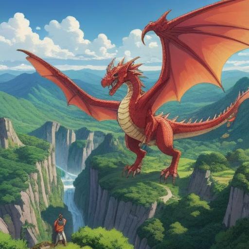 A mystical dragon soaring above the serene landscapes of Aomori Prefecture, surrounded by lush green mountains and clear blue skies, symbolizing spiritual strength and protection, traditional Japanese motifs, vibrant colors, tranquil atmosphere, intricate details in the dragon's scales, cultural significance, 4k