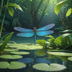 青いトンボを見た時のスピリチュアルな意味を解説