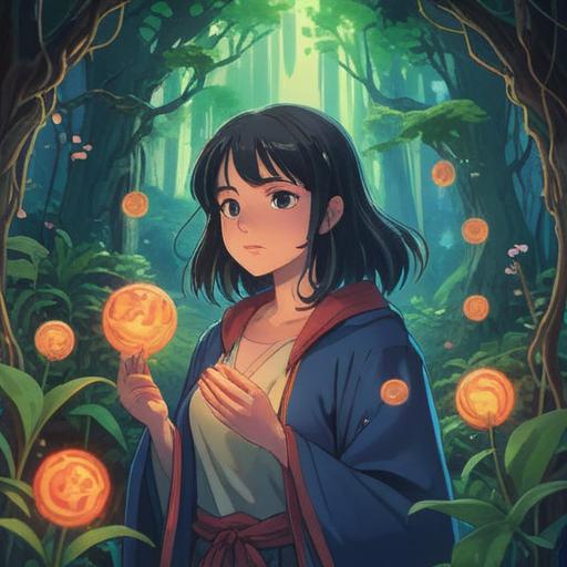 A serene scene depicting a person with a beautiful voice, surrounded by ethereal light, emanating positive energy, spiritual symbols in the background, gentle expressions conveying wisdom and peace, vibrant colors enhancing the uplifting atmosphere, harmonious and calming environment, 4k