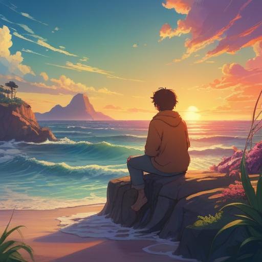 A serene and introspective illustration, a person looking contemplative in a tranquil setting, surrounded by ethereal light, soft waves of energy flowing, contrasting emotions depicted through subtle facial expressions, a symbolic representation of personal space and boundaries, embracing solitude and self-reflection, peaceful atmosphere, 4k