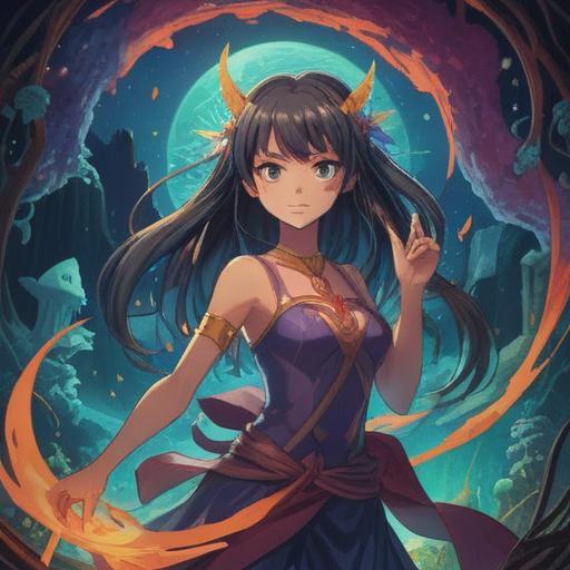 A spiritual lucky item that enhances voice, vibrant colors, intricate designs, mystical elements, harmony and positivity, surrounded by divine energy, calming aura, representing confidence and self-expression, 4k