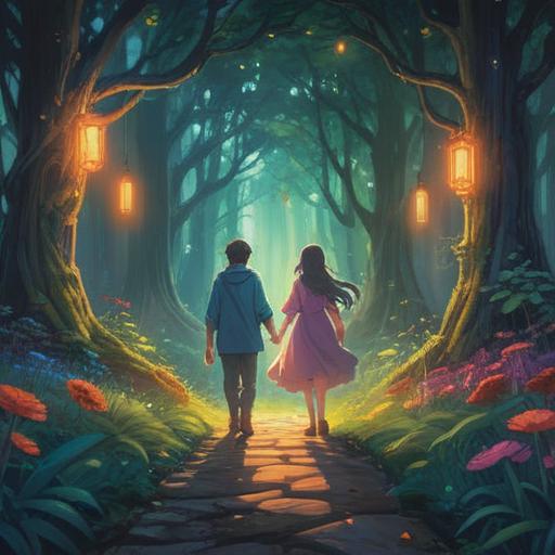 A captivating scene depicting the concept of spiritual separation, ethereal light illuminating a pathway, two figures reaching out to each other from a distance, symbolizing hope and connection, vibrant colors contrasting with soft pastels, serene and uplifting atmosphere, surrounded by gentle nature elements, 4k
