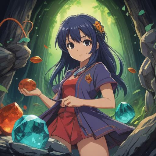 A mystical portrayal of a lucky stone enhancing sexual allure, magical aura surrounding the stone, vibrant colors reflecting desire and attraction, characters embodying confidence and charm, nature backdrop symbolizing fertility and passion, intricate designs on the stone, soft glow illuminating the scene, enchanting atmosphere, 4k