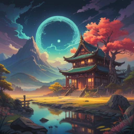 A mystical scene illustrating the significance of numbers as spiritual signs, ethereal glow surrounding the numbers, vibrant colors reflecting positive energy, serene landscape with celestial elements, a person meditating in harmony with the universe, intricate details symbolizing enlightenment and guidance, uplifting atmosphere, 4k