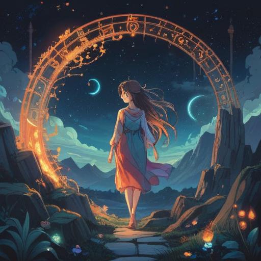 A mystical illustration depicting the spiritual significance of repeating numbers, vibrant colors, ethereal glow, cosmic background, numerology symbols, serene atmosphere, symbolic elements reflecting unity and synchronicity, detailed visual storytelling, 4k