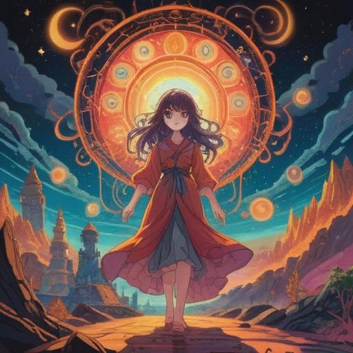 A mystical scene depicting the spiritual significance of repeating numbers, vibrant colors, ethereal light, celestial symbols, an aura of positivity, abstract representations of the number 11:11, surrounded by nature and cosmic elements, dreamlike atmosphere, harmonious energy, 4k