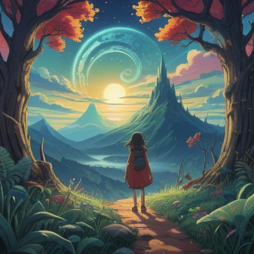 A mystical illustration featuring repeating numbers, spiritual symbolism, ethereal light, a serene landscape, characters observing the numbers with awe, a celestial background filled with stars, glowing mystical aura, vibrant colors, thought-provoking atmosphere, 4k