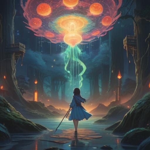 A mystical interpretation of the number 17, ethereal aura, glowing lights, cosmic symbols, serene environment, subtle hints of guidance, intertwined with nature, celestial bodies in the background, spiritual awakening, vibrant colors, intriguing patterns, 4k