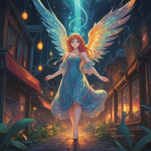 A mystical scene depicting the number