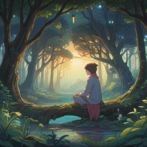 A serene and mystical scene depicting the spiritual signs of sleep energy, a peaceful figure meditating in a tranquil environment, ethereal light surrounding the figure, dreamy clouds and celestial elements, symbols of positivity and enlightenment, harmonious colors blending together, lush nature in the background, soft glow enhancing the atmosphere, 4k