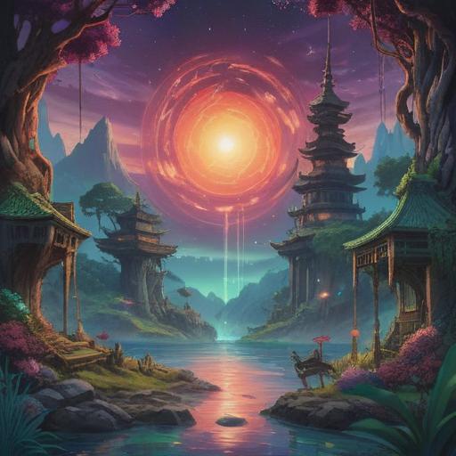 A mystical charm designed to attract good luck, featuring intricate symbols and gemstones, surrounded by a vibrant aura, set against a serene natural backdrop, glowing softly, embodying positive energy and spiritual vibrations, beautifully crafted details, enchanting atmosphere, 4k