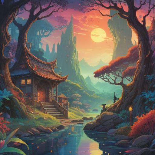 A surreal illustration depicting spiritual signs of positivity in a person when a pimple forms, vibrant colors, ethereal atmosphere, symbolic elements reflecting growth and transformation, mystical background with soft glowing light, introspective facial expression, harmonious composition, 4k