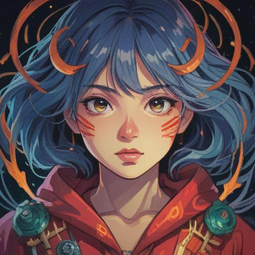 A mystical illustration depicting the transformation of a person's face, symbolizing spiritual change, ethereal light surrounding the figure, deep colors representing emotions, elements of nature in the background, illustrating inner growth, surreal atmosphere, balance between light and shadow, captivating expressions reflecting different life phases, 4k