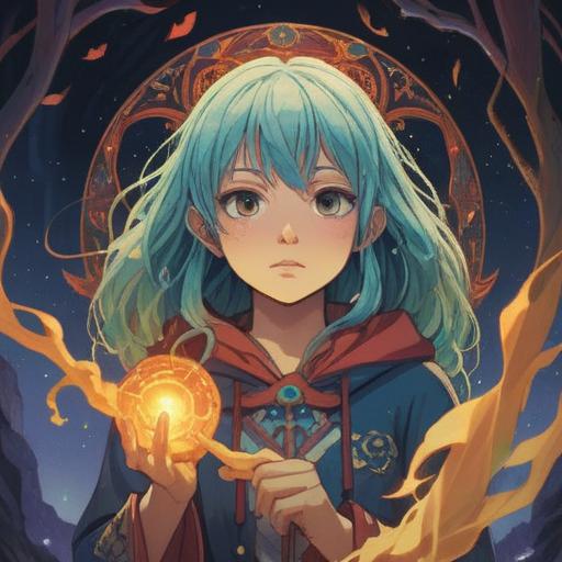 A mystical scene depicting spiritual signs of change in one's face, ethereal light illuminating the transformation, symbols of intuition and awareness surrounding the figure, serene expression reflecting inner growth, lush nature background representing harmony, vibrant colors representing energy shifts, 4k