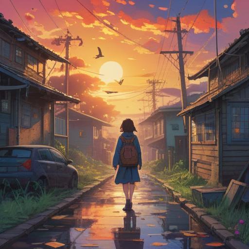 A conceptual illustration depicting the feeling of giving up on life, vibrant yet somber colors, symbolic imagery representing spiritual signs, a person sitting alone in contemplation, surrounded by ethereal elements, such as faint light or shadows, a path diverging in the background, representing choices, emotional expressions portraying sadness and introspection, 4k