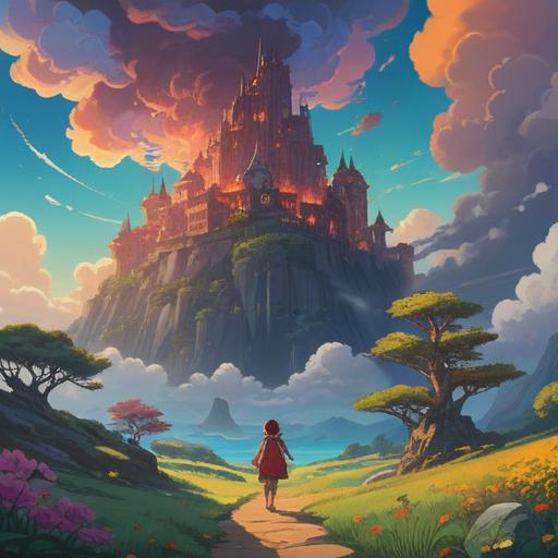 A serene and ethereal landscape, symbols of balance and harmony, light breaking through clouds, a path leading to a radiant horizon, gentle flowing river reflecting the sky, whispers of nature, spiritual elements intertwined, peaceful ambiance, vibrant colors, uplifting vibe, 4k